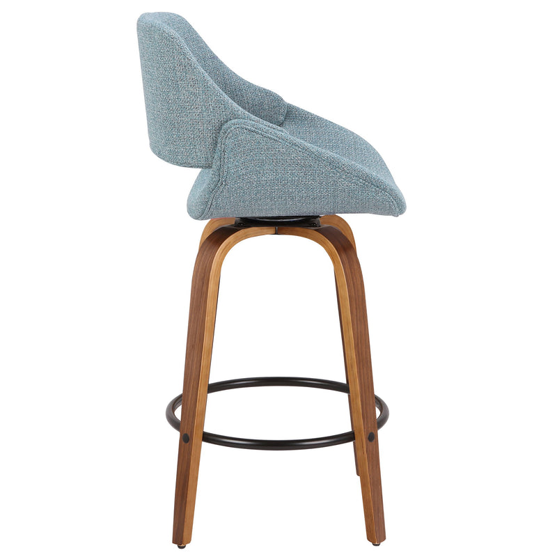 Lumi Source Fabrico Mid Century Modern Counter Stool with inviting design, counter height 24-27 inches, sturdy wooden frame