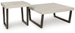 Westenfort - Occasional Table Set (Set of 2) - Espresso / Gray - R&R Furniture Gallery (Fountain Valley, CA)