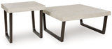 Westenfort - Occasional Table Set (Set of 2) - Espresso / Gray - R&R Furniture Gallery (Fountain Valley, CA)