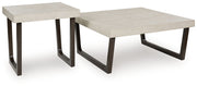 Westenfort - Occasional Table Set (Set of 2) - Espresso / Gray - R&R Furniture Gallery (Fountain Valley, CA)