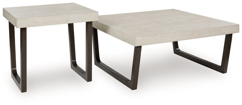 Westenfort - Occasional Table Set (Set of 2) - Espresso / Gray - R&R Furniture Gallery (Fountain Valley, CA)