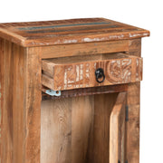 Carved Side Table - Natural - R&R Furniture Gallery (Fountain Valley, CA)