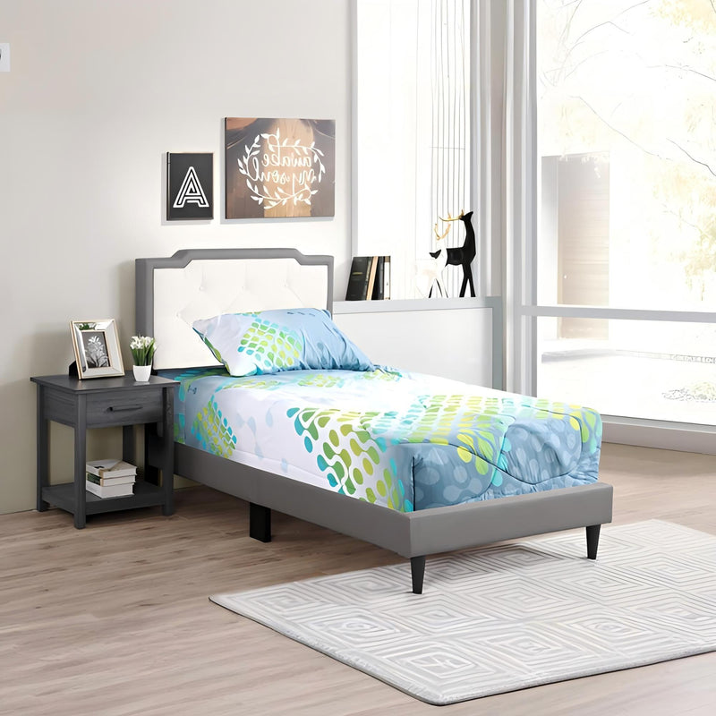 Bed (All in One Box) - Two Tone - R&R Furniture Gallery (Fountain Valley, CA)