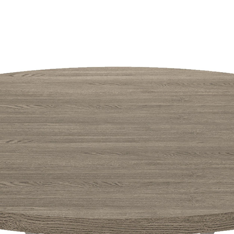 Tannen - Round Dining Table - White / Gray