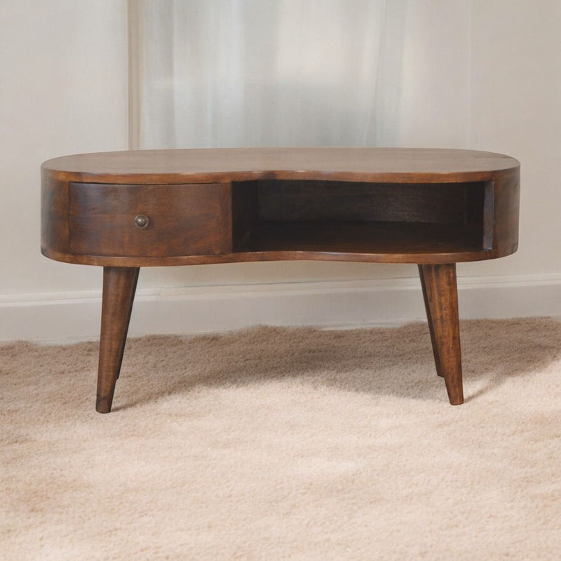 Wave Coffee Table With 1 Drawer - R&R Furniture Gallery (Fountain Valley, CA)
