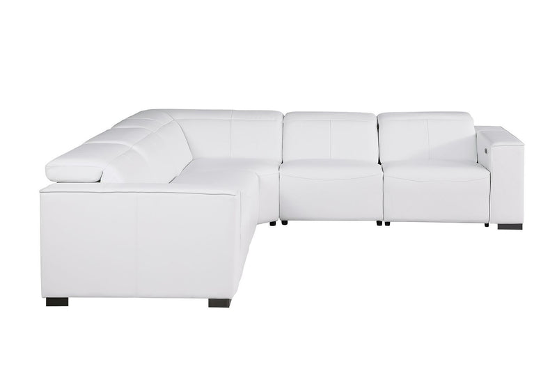 1208 - Leather Reclining Set (Sofa & Loveseat With 4 Power Recliners)