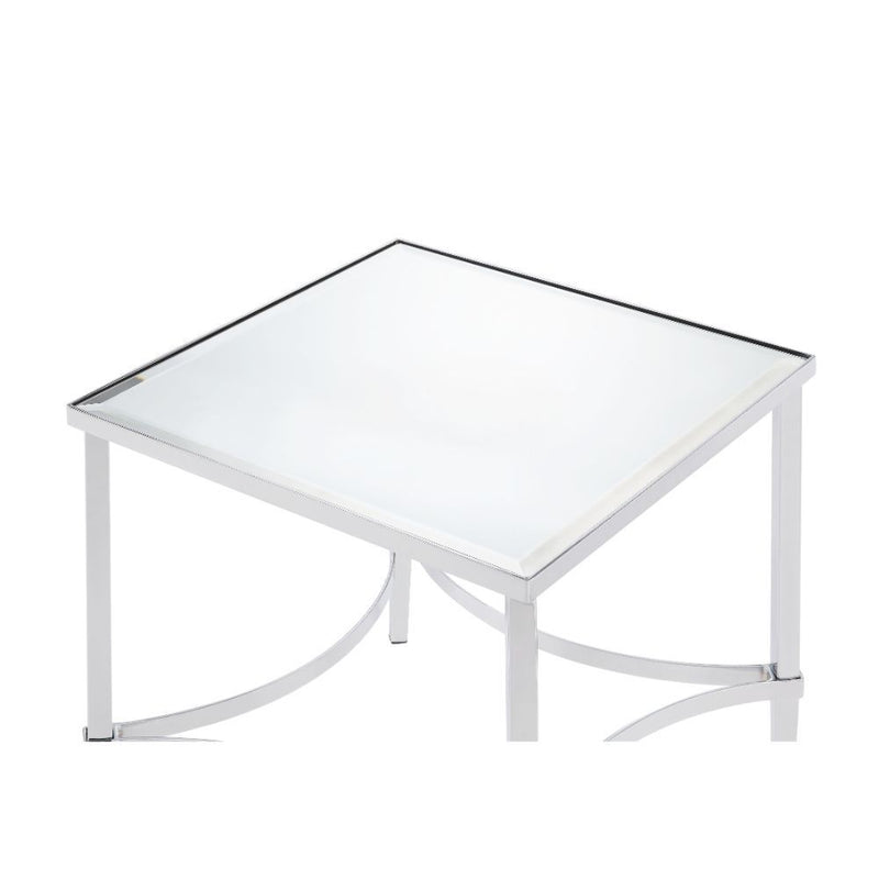 Petunia - End Table - Mirrored & Chrome - R&R Furniture Gallery (Fountain Valley, CA)