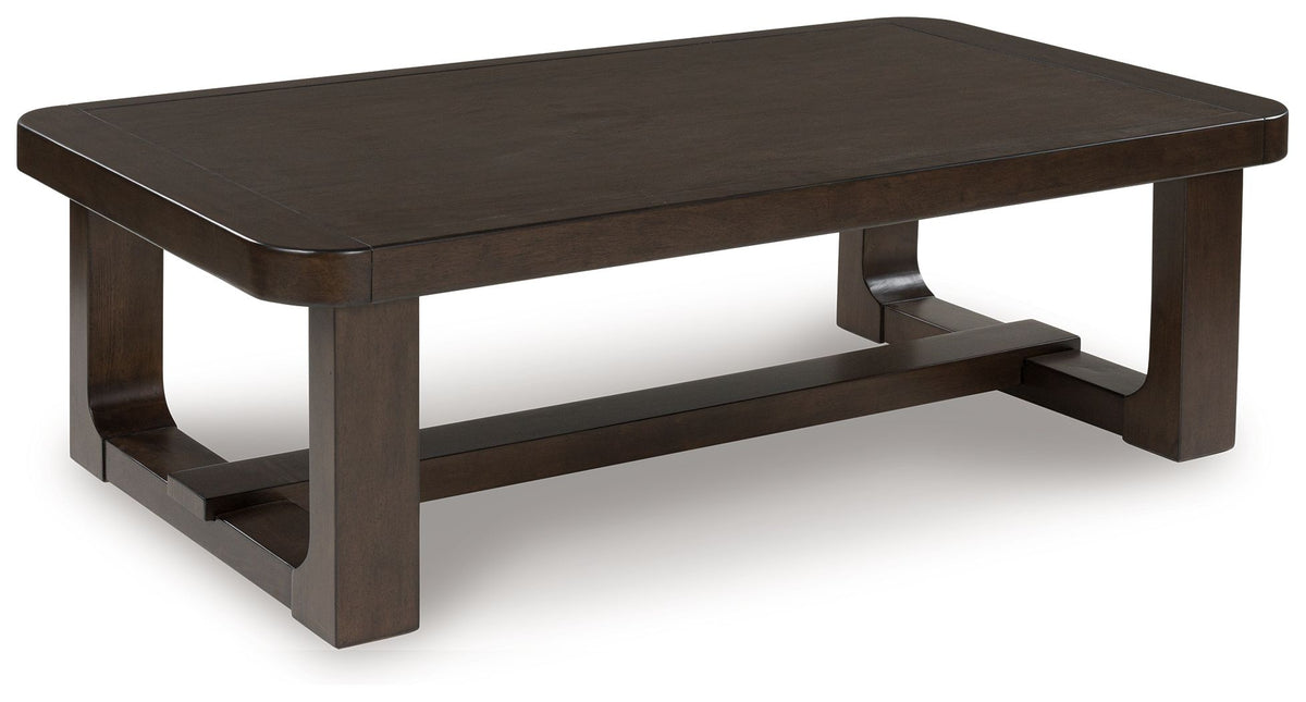 Breckington - Rectangular Cocktail Table - Dark Brown - R&R Furniture Gallery (Fountain Valley, CA)
