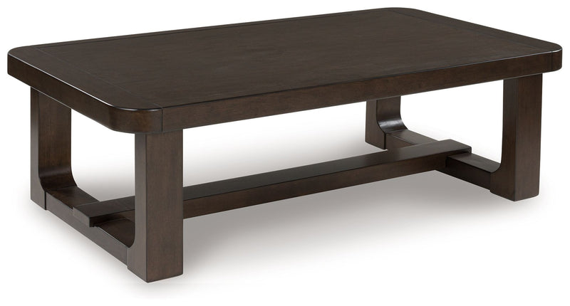 Breckington - Rectangular Cocktail Table - Dark Brown - R&R Furniture Gallery (Fountain Valley, CA)
