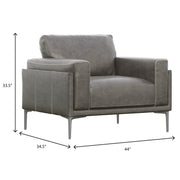Transitional Fabric Chair - Dark Gray - R&R Furniture Gallery (Fountain Valley, CA)