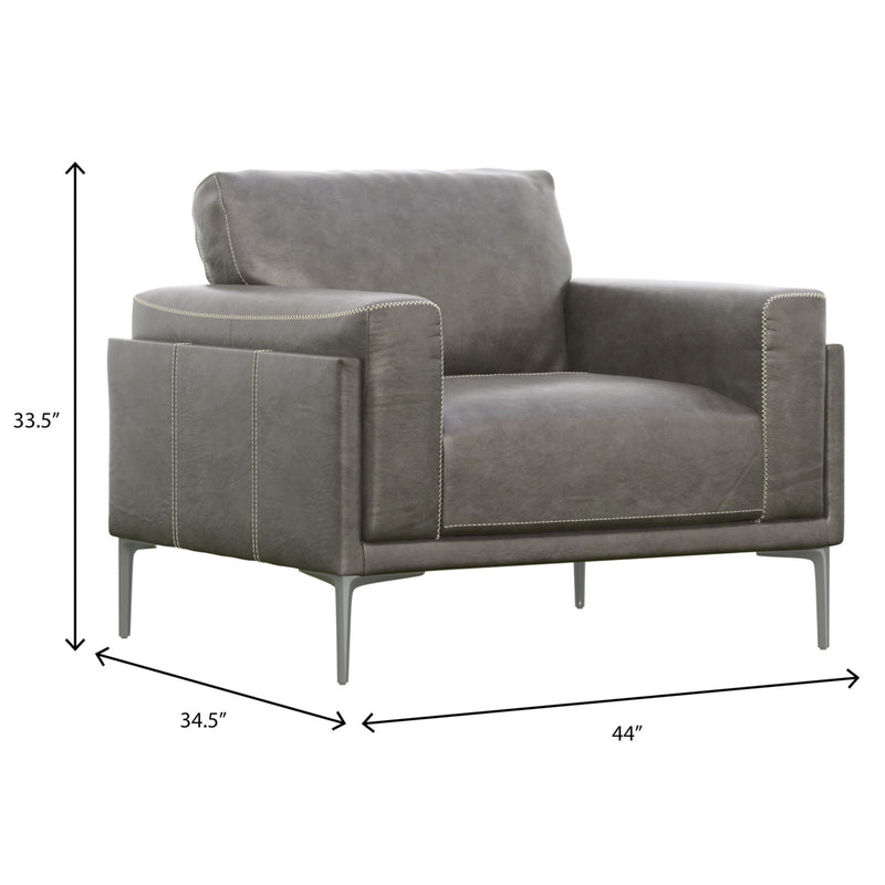 Transitional Fabric Chair - Dark Gray - R&R Furniture Gallery (Fountain Valley, CA)