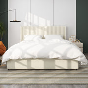 Anna - Upholstered Wingback Platform Bed With 4 Drawers Storage - R&R Furniture Gallery (Fountain Valley, CA)