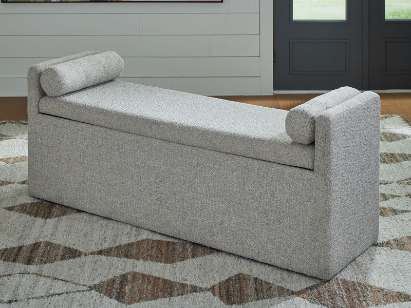 Galliden - Large Upholstered Dining Room Bench - Beige - R&R Furniture Gallery (Fountain Valley, CA)