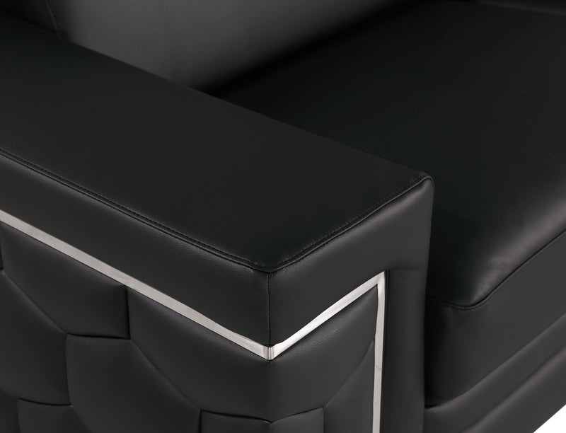 296 - Genuine Leather Chair - R&R Furniture Gallery (Fountain Valley, CA)