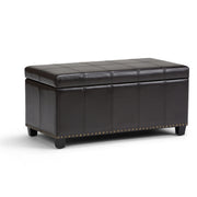 Amelia - Transitional Storage Ottoman Bench - R&R Furniture Gallery (Fountain Valley, CA)