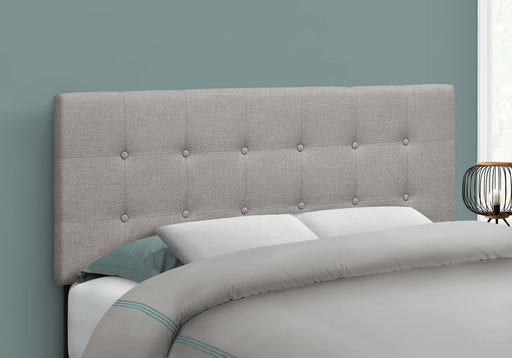 Full Size Bed Headboard Only, Upholstered, Transitional - Gray - R&R Furniture Gallery (Fountain Valley, CA)