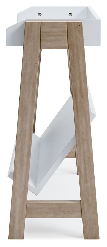 Blariden - Small Bookcase - White / Tan - R&R Furniture Gallery (Fountain Valley, CA)