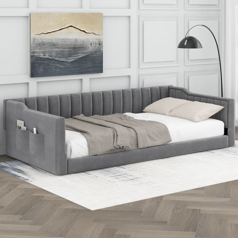 Daybed With Side Storage Pocket - R&R Furniture Gallery (Fountain Valley, CA)