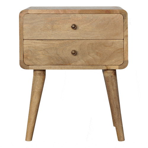 Curved Nightstand - R&R Furniture Gallery (Fountain Valley, CA)