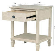 Victoria - Bedside Table With Drawer And Shelf - R&R Furniture Gallery (Fountain Valley, CA)