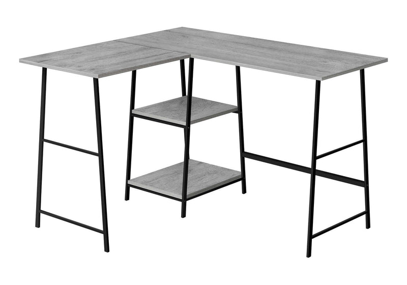 Computer Desk, Home Office, Corner, Storage Shelves, L Shape, Work, Laptop, Contemporary, Modern - R&R Furniture Gallery (Fountain Valley, CA)