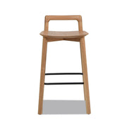 Sven - Modern Minimalist Low Back Counter Stool - Natural Blonde Ash - R&R Furniture Gallery (Fountain Valley, CA)