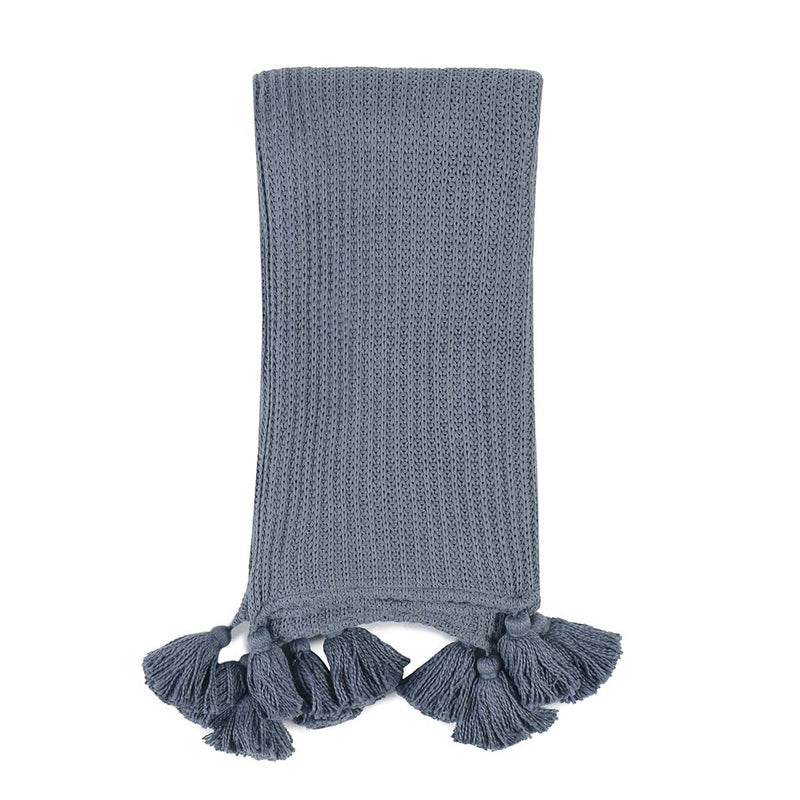 Throws - TC Veda Throw - Sea Fog Blue