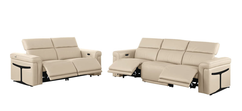 1126 - 5-Piece Modular Power Reclining Sofa And Loveseat Set In With 4 Power Recliners & Power Headrests
