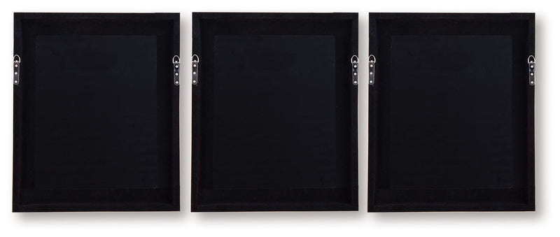 Hendridge - Wall Art Set (Set of 3) - Taupe / White - R&R Furniture Gallery (Fountain Valley, CA)