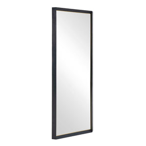 Stenton - Tall Wooden Mirror - Black