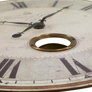 Uttermost Harrison Gray wall clock featuring a modern design with a round face and minimalist numerals.