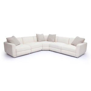 Perry - Modular L-Sectional - Cream - R&R Furniture Gallery (Fountain Valley, CA)