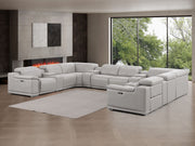 2679 - 12-Piece U-Shaped Power Reclining Sectional In Genuine Leather (4 Recliners) - R&R Furniture Gallery (Fountain Valley, CA)