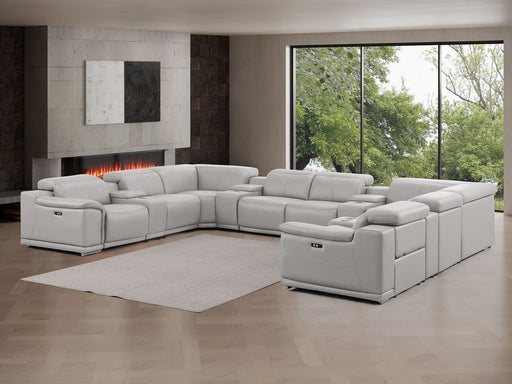 2679 - 12-Piece U-Shaped Power Reclining Sectional In Genuine Leather (4 Recliners) - R&R Furniture Gallery (Fountain Valley, CA)