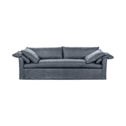 Classic Home Cassiano slip cover sofa with plush cushions and neutral fabric, showcasing its comfortable stationary sofa design.
