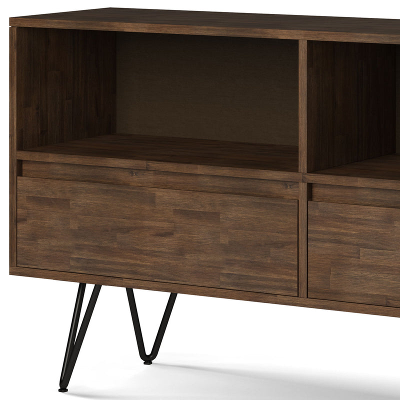 Chase - Low Bookcase - Rustic Natural Aged Brown - R&R Furniture Gallery (Fountain Valley, CA)