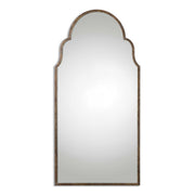 Light brown tall arch wall mirror by Uttermost, featuring a sleek frame and elegant design for stylish interior decor.