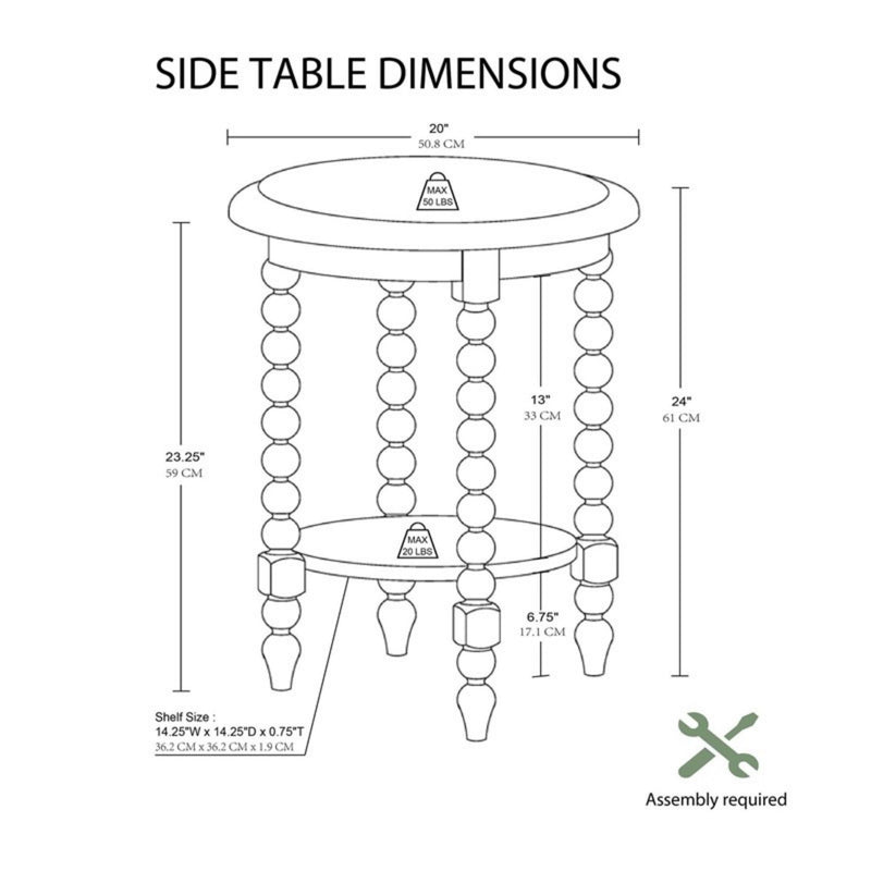 Philippe - Round End Table With Shelf - Brown - R&R Furniture Gallery (Fountain Valley, CA)