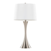 Set of two Lumi Source Lenuxe contemporary elegant table lamps with sleek designs and modern finishes, ideal for stylish home lighting.