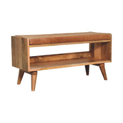 Solid Wood Bench With Upholstered Sea - R&R Furniture Gallery (Fountain Valley, CA)