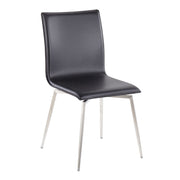 Lumi Source Fuji Mason 5-piece upholstered swivel dining set with glass table, modern design, and comfortable chairs in a contemporary style.