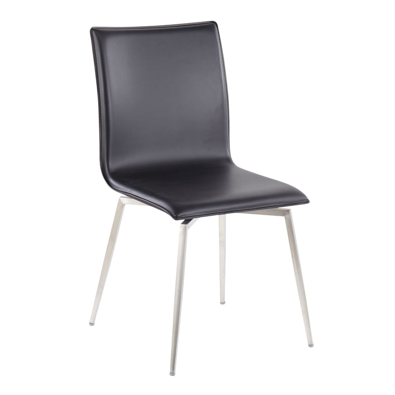 Lumi Source Fuji Mason 5-piece upholstered swivel dining set with glass table, modern design, and comfortable chairs in a contemporary style.