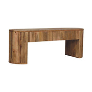 Soba - Straight Media Unit - Oak - R&R Furniture Gallery (Fountain Valley, CA)