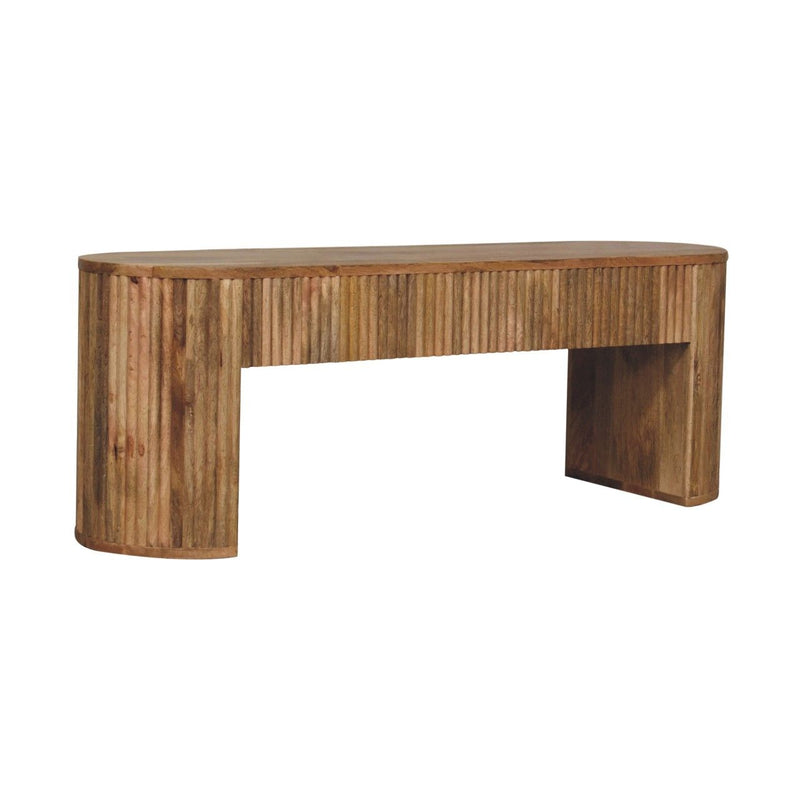 Soba - Straight Media Unit - Oak - R&R Furniture Gallery (Fountain Valley, CA)