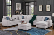 Eric - 9 Piece Upholstered Sectional With Ottoman - R&R Furniture Gallery (Fountain Valley, CA)