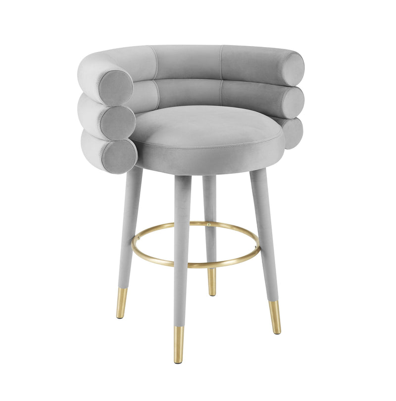 Betty - Velvet Counter Stool - R&R Furniture Gallery (Fountain Valley, CA)