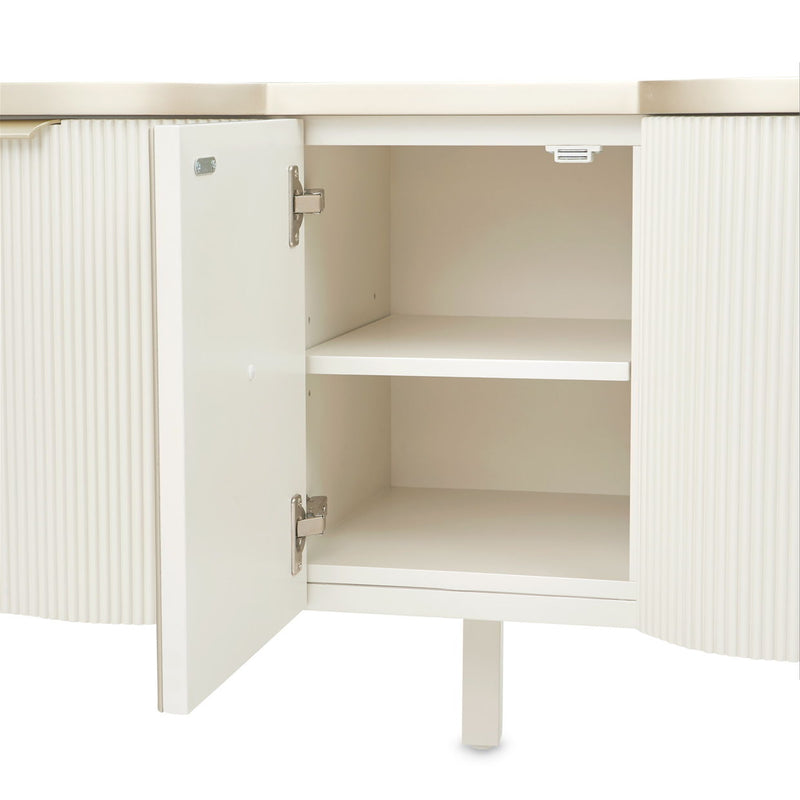 La Marisia - Media Cabinet - Creamy Pearl - R&R Furniture Gallery (Fountain Valley, CA)