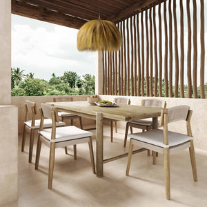 Gata - Outdoor Dining Chair (Set of 2) - Cream - R&R Furniture Gallery (Fountain Valley, CA)