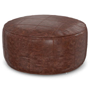 Connor - Handcrafted Round Pouf - R&R Furniture Gallery (Fountain Valley, CA)