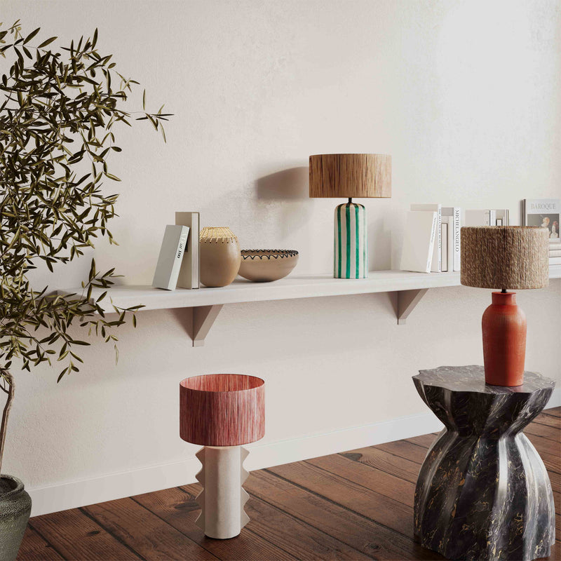 Atrani - Table Lamp - Natural / Terracotta - R&R Furniture Gallery (Fountain Valley, CA)